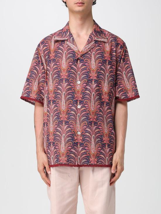 25SS 발렌티노 가라바니 반팔 셔츠 6V0AA111ATM BC1 Burgundy