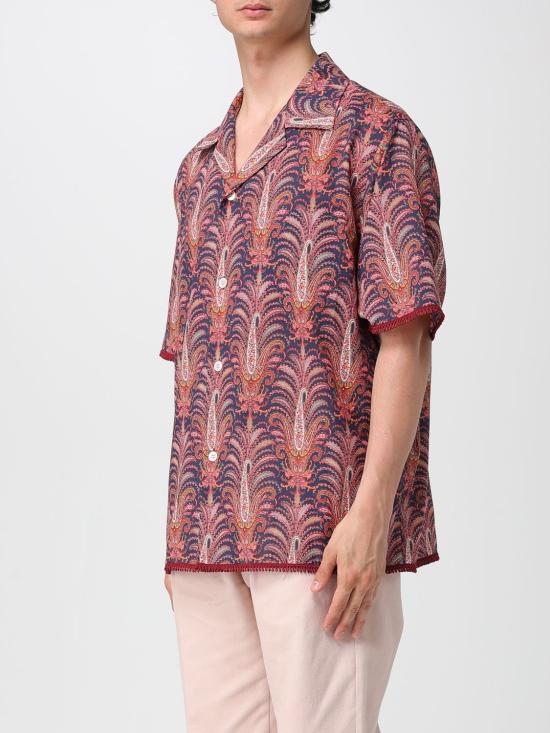 25SS 발렌티노 가라바니 반팔 셔츠 6V0AA111ATM BC1 Burgundy - VALENTINO GARAVANI