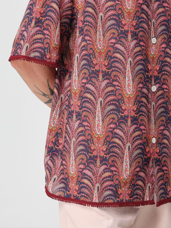 25SS 발렌티노 가라바니 반팔 셔츠 6V0AA111ATM BC1 Burgundy - VALENTINO GARAVANI