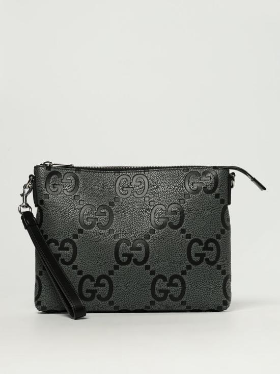 25FW 구찌 점보 GG 미디움 메신저 백 696009AAEB9 1045 Black