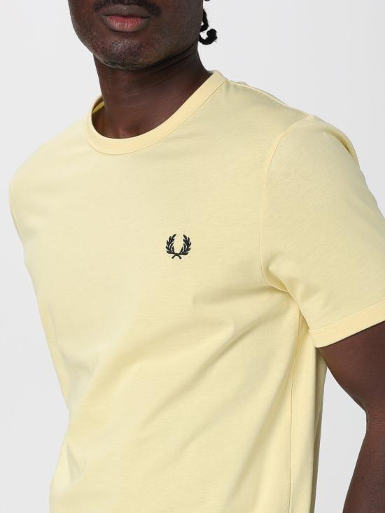 25FW 프레드페리 반팔 티셔츠 M3519 X83 Mustard - FRED PERRY