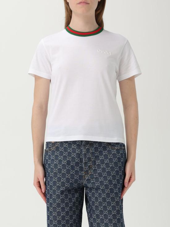 25SS 구찌 웹 저지 티셔츠  819551XJG5W 9692 White