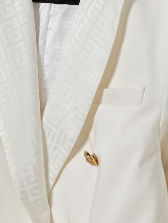 25FW [키즈] 발망 캐주얼 자켓 BW2Q24P0484 100AV White - BALMAIN