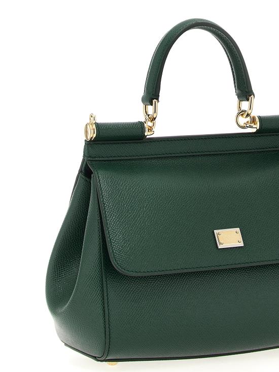 25FW 돌체앤가바나 토트백 시칠리아 핸드백 그린 - DOLCE & GABBANA