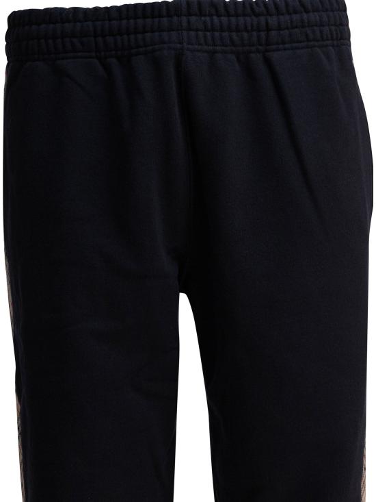 25FW 버버리 체크 트리밍 코튼 조깅 팬츠 8110791 - BURBERRY