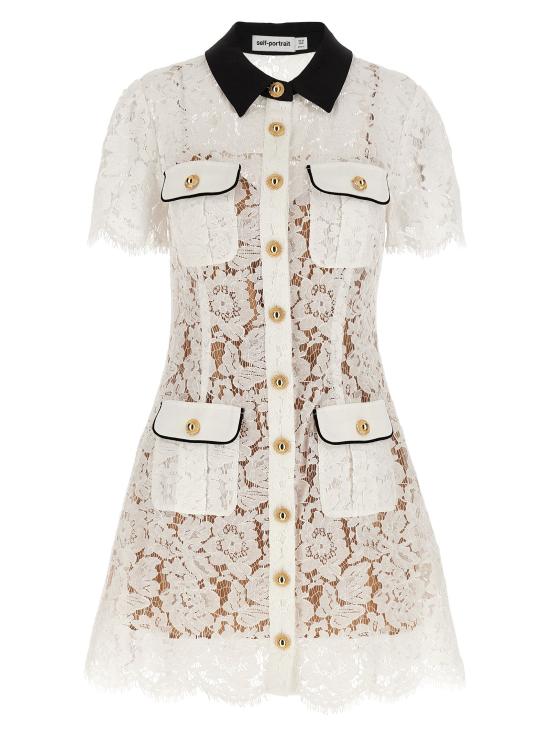 25FW 셀프 포트레이트 원피스 PF25020SWWHITE