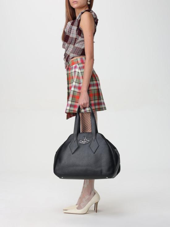 25FW 비비안웨스트우드 토트백 47010006WS000DN403 BLACK DOM - VIVIENNE WESTWOOD