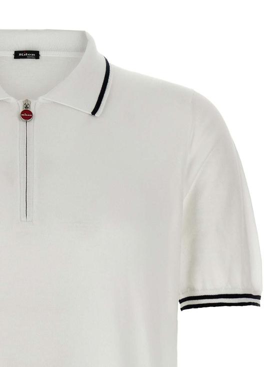  키톤 폴로 티셔츠 UMK0458V110A001 White - KITON
