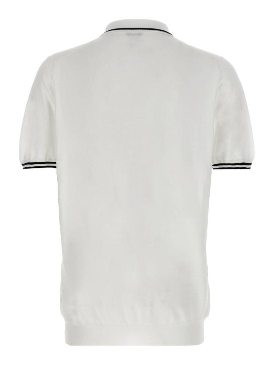  키톤 폴로 티셔츠 UMK0458V110A001 White - KITON