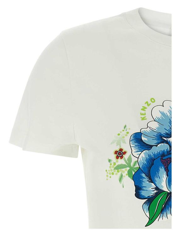  겐조 반팔 티셔츠 FF52TS1634SO02 White - KENZO