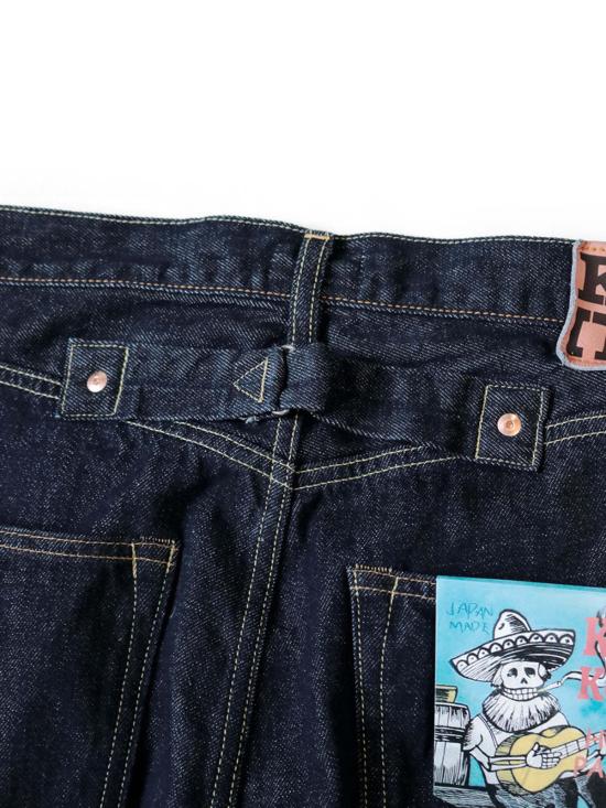  캐피탈 데님 팬츠 Kapital 12.5oz  멕시칸 턱시도 5 P Okagilly 청바지 인디고 - KAPITAL