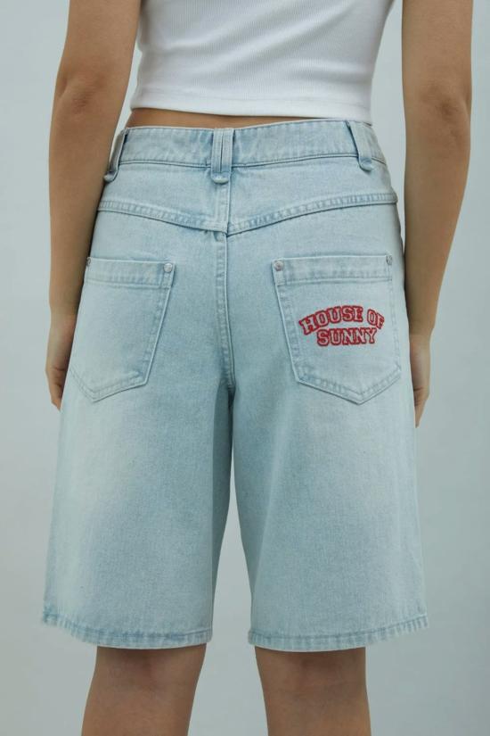  하우스오브써니 데님 숏팬츠 하우스 오브 서니 선다운 데님 반바지 라이트 브리즈 워시 - HOUSE OF SUNNY