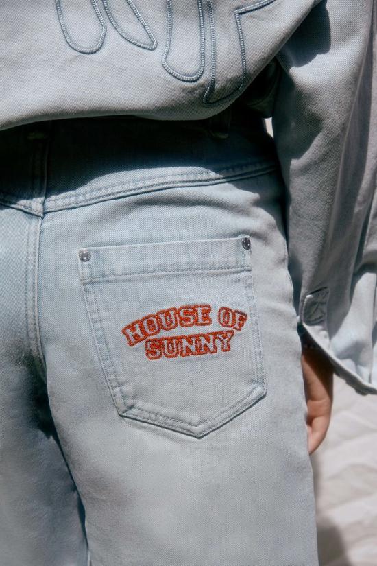  하우스오브써니 데님 숏팬츠 하우스 오브 서니 선다운 데님 반바지 라이트 브리즈 워시 - HOUSE OF SUNNY