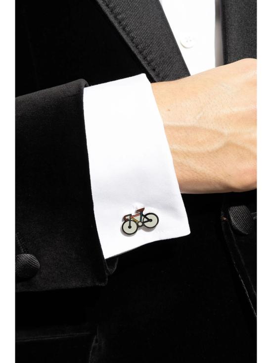 25FW 폴 스미스 커프스 링크/타이 홀더 M1ACUFFPBIKE 82 SILVER - PAUL SMITH