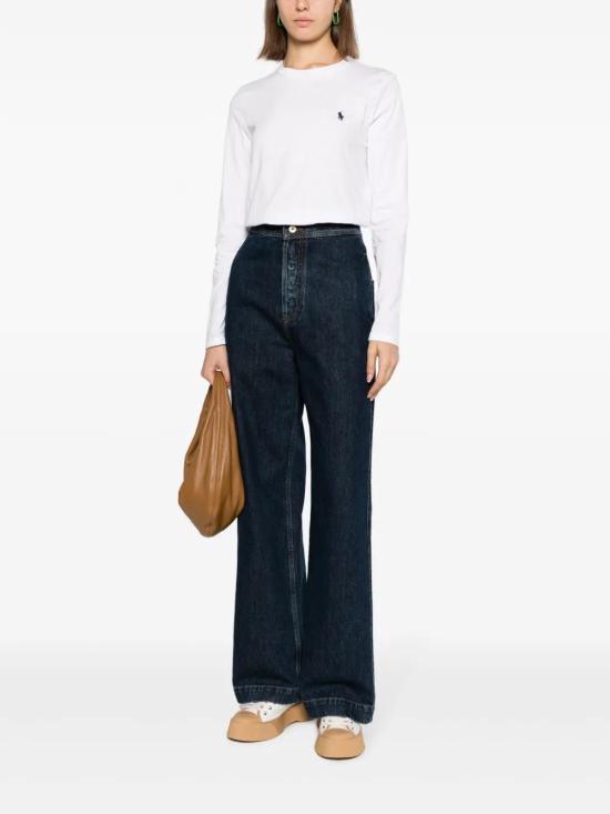 25FW 랄프 로렌 긴팔 티셔츠 211898699001 100 WHITE - RALPH LAUREN