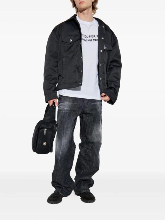 25FW 디스퀘어드2 스트레이트 팬츠 S74LB1717S30357 900 BLACK - DSQUARED2