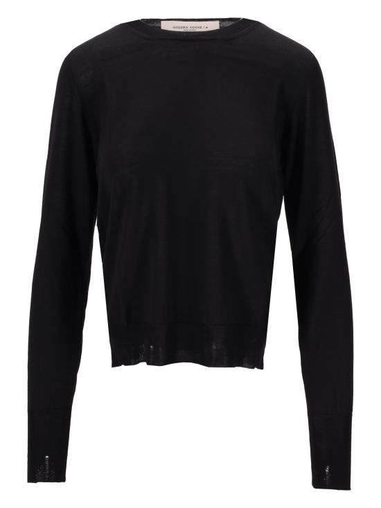 26FW 골든구스 메리노 울 스웨터 GWP00952P000665 90100 BLACK