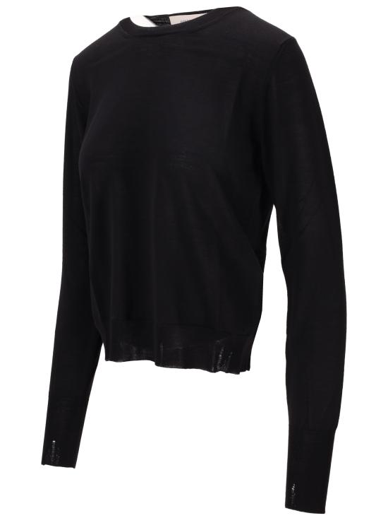 26FW 골든구스 메리노 울 스웨터 GWP00952P000665 90100 BLACK - GOLDEN GOOSE