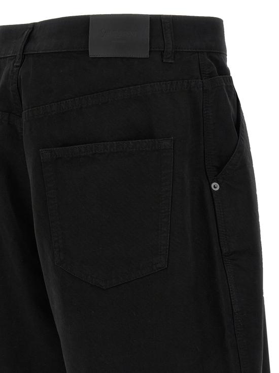 생로랑 숏팬츠 816344 Y34QA 1376 BLACK DOM - SAINT LAURENT