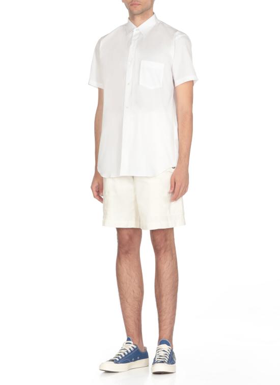 25SS 꼼데가르송 반팔 셔츠 FZB071PER3 WHITE DOM - COMME DES GARCONS