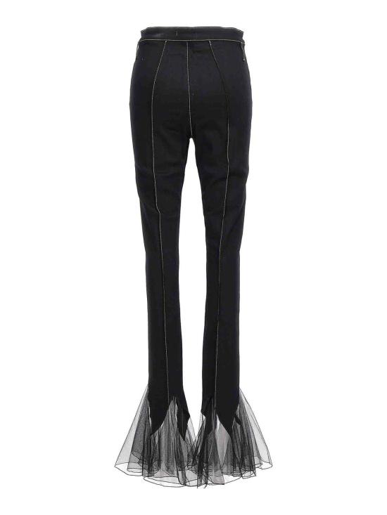  넨시 도자카 스트레이트 팬츠 NDAW24DEN014BLACKOVERDYE Black - NENSI DOJAKA