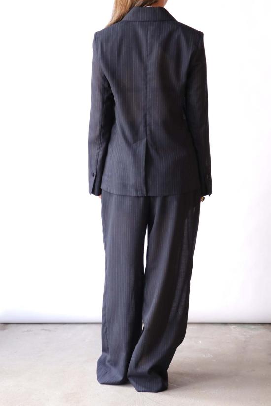  티더블유피 스트레이트 팬츠 Twp Carrie의 울 보일 팬츠 미드나잇/화이트 - TWP