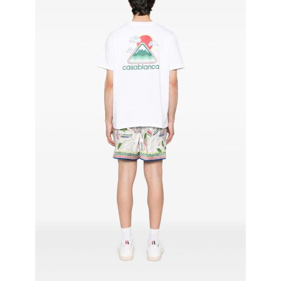 25FW 카사블랑카 반팔 티셔츠 JTS 001 04 WHITE - CASABLANCA