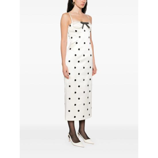 25SS 마크공 미디 원피스 25SS130DS208 POLKA WHITE BLACK - MARKGONG