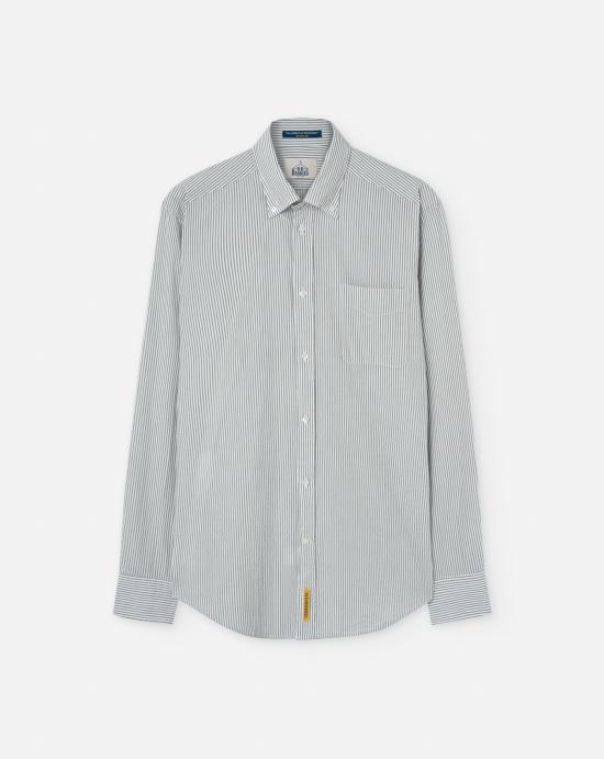 25SS B.D.배기스 긴팔 셔츠 BRAD B15S28 03 Green white