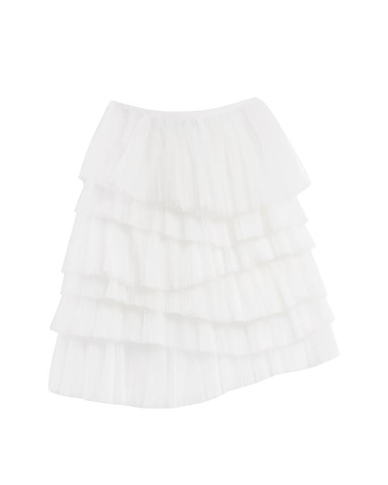 25SS 칼라거펠트 미디 스커트 A2W12026 100 BIANCO