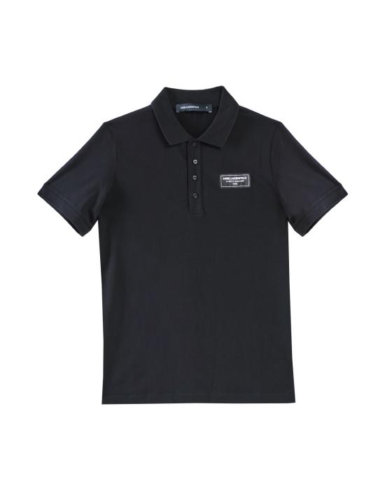 25SS 칼라거펠트 폴로 티셔츠 KM745019 552221 990 black NERO