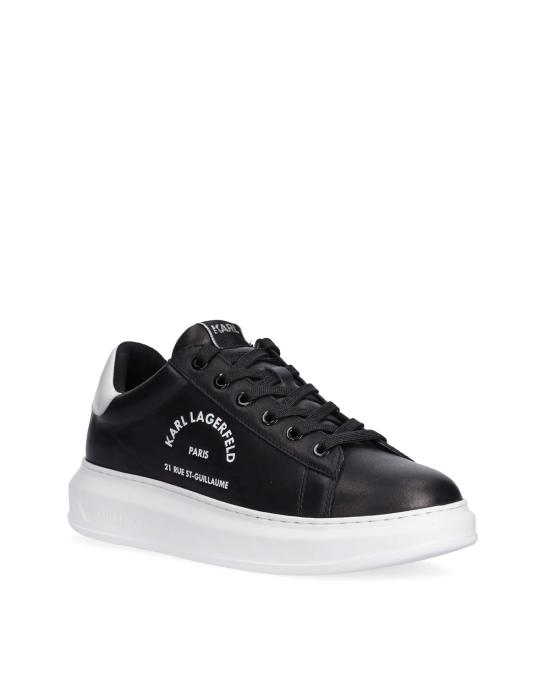 26FW 칼라거펠트 스니커즈 KL52538K 000 black leather NERO BIANCO - KARL LAGERFELD