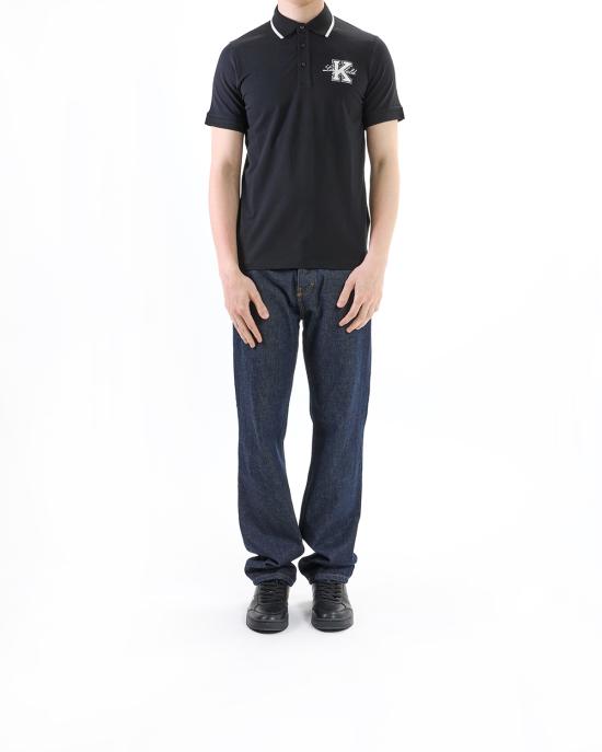 25SS 칼라거펠트 폴로 티셔츠 KM745015 552221 990 black NERO - KARL LAGERFELD