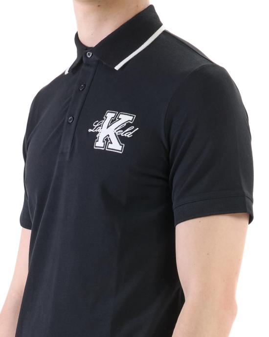 25SS 칼라거펠트 폴로 티셔츠 KM745015 552221 990 black NERO - KARL LAGERFELD