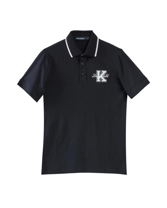 25SS 칼라거펠트 폴로 티셔츠 KM745015 552221 990 black NERO