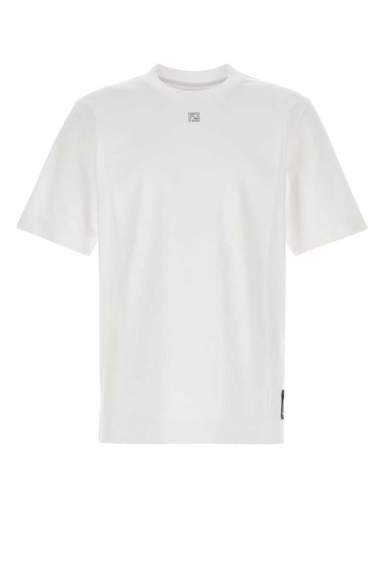  펜디 반팔 티셔츠 FY0936ARYY F0QA0 WHITE