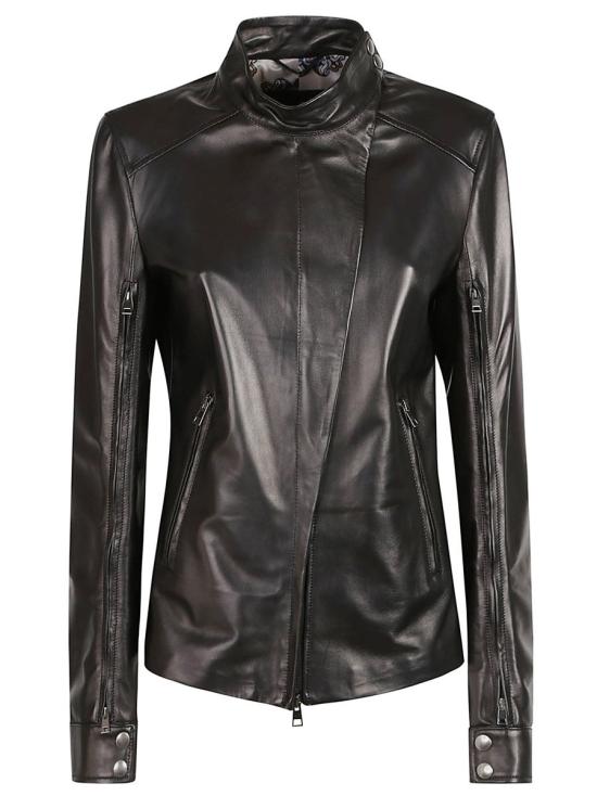 25SS Myskin 가죽 자켓 MY916D Black