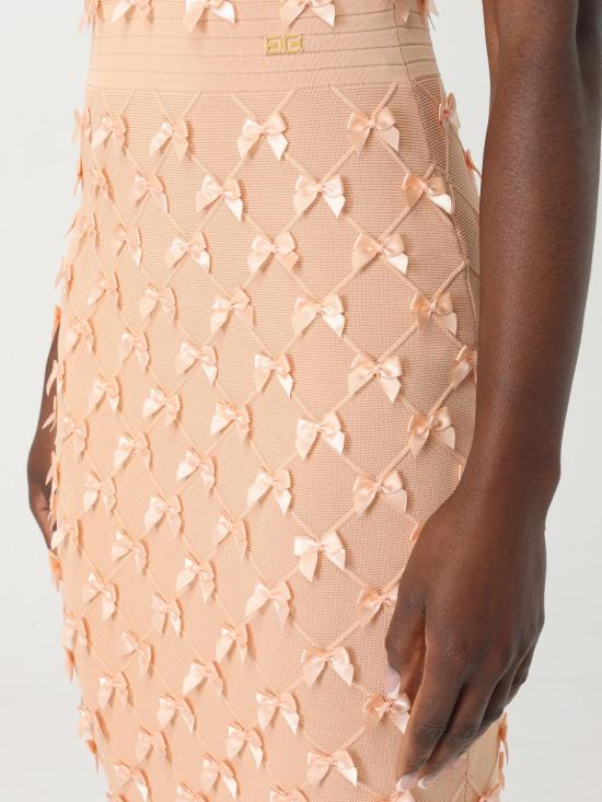 25SS 엘리자베타프랜치 미디 원피스 AM79S CG2 Peach - ELISABETTA FRANCHI