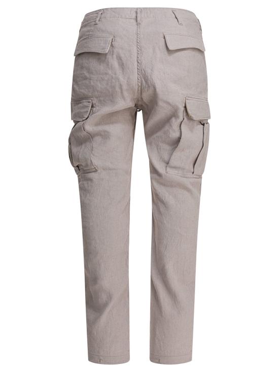 25SS 논네이티브 스트레이트 팬츠 린넨 혼방 카고 팬츠 (회색) - NONNATIVE