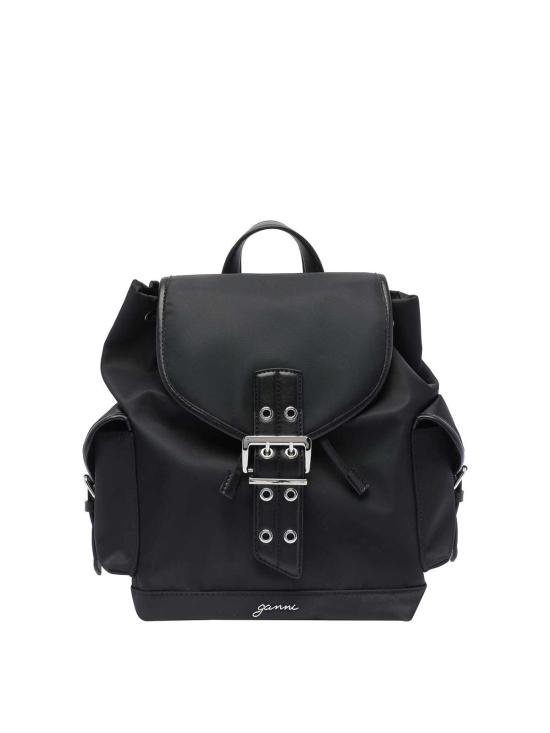 25FW 가니 스몰 버키 나일론 백팩 A6528099 Black