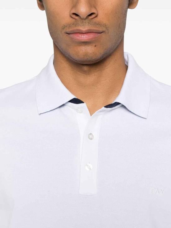 26SS 페이 폴로 티셔츠 NPMB250135STDWU001 White - FAY