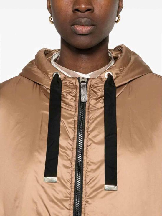  막스마라 더 큐브 그린시 발수 후드 패디드 케이프 자켓 GREENCI025051 Brown - MAXMARA THE CUBE