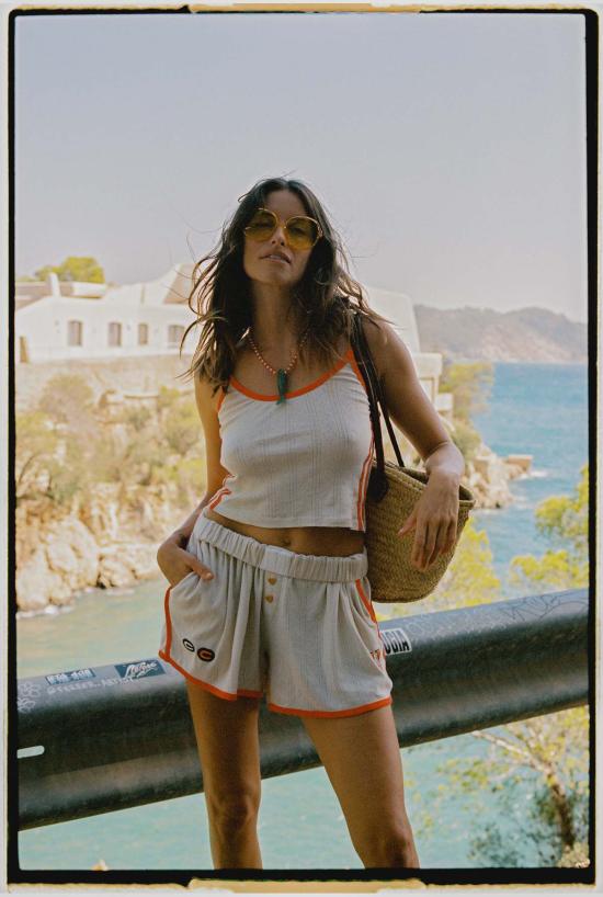  Ciao Ciao Vacation 숏팬츠 Spencer 미니 쇼츠 크림/레드