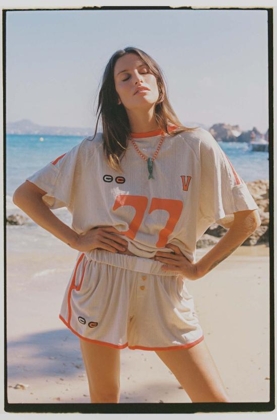  Ciao Ciao Vacation 숏팬츠 Spencer 미니 쇼츠 크림/레드 - OTHER BRANDS