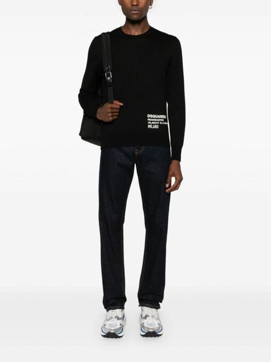 24FW 디스퀘어드2 스웨터 S74HA1482D13026900C Black - DSQUARED2