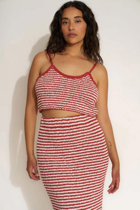  칼라한 민소매 티셔츠 캘러핸 테디 탱크 블랙 스트라이프 - CALLAHAN