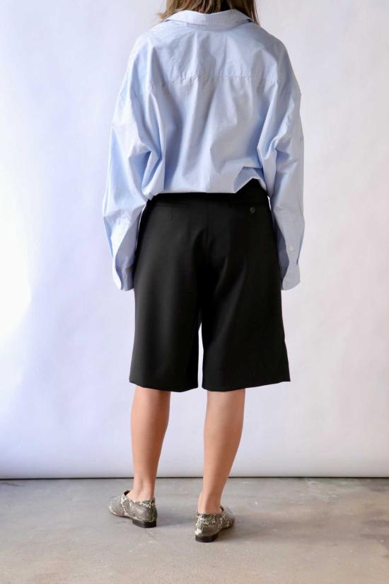  알13 숏팬츠 R13 크로스오버 무릎 길이 반바지 블랙 - R13