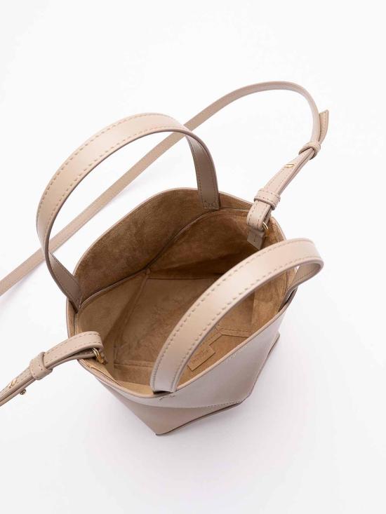 26SS 로에베 샤이니 카프스킨 미니 퍼즐 폴드 토트백 A657V25X012150 Beige - LOEWE