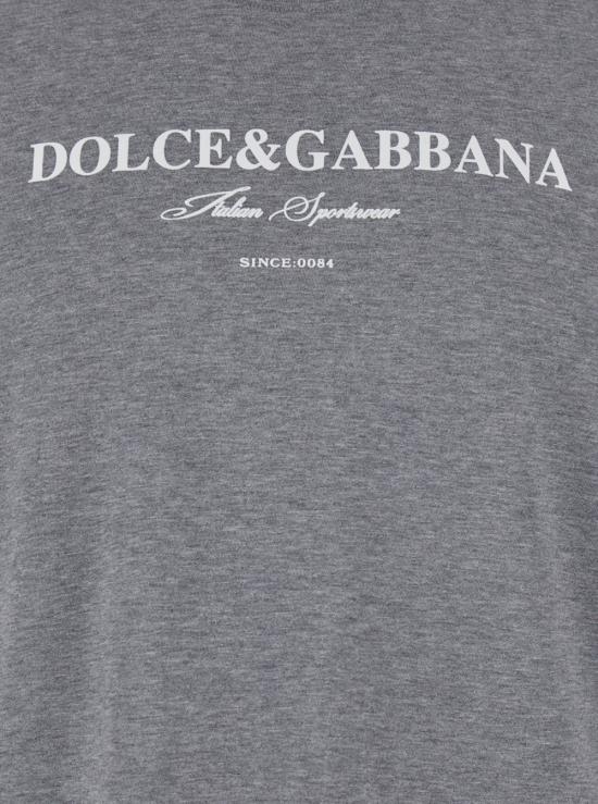 25FW 돌체앤가바나 프린트 코튼 티셔츠 G8RN8TG7O9YS8291 Grey - DOLCE & GABBANA