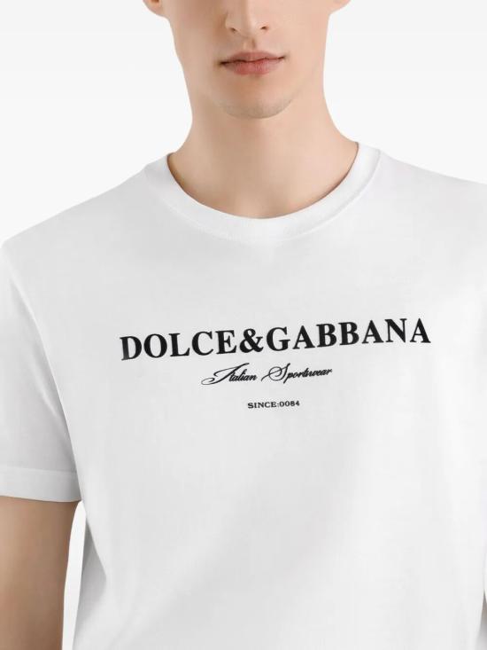 25FW 돌체앤가바나 프린트 코튼 티셔츠 G8RN8T G7O9Y W0800 BIANCO OTTICO - DOLCE & GABBANA